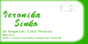 veronika sinko business card